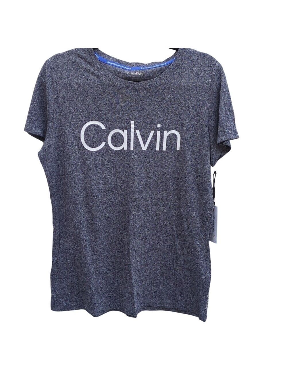 Calvin Klein Gray Performance T-Shirt Womens Activewear XL